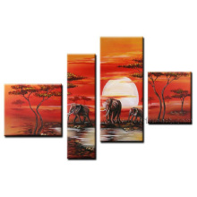 Arte da lona Pintura a óleo africana para a decoração Home (AR-031)